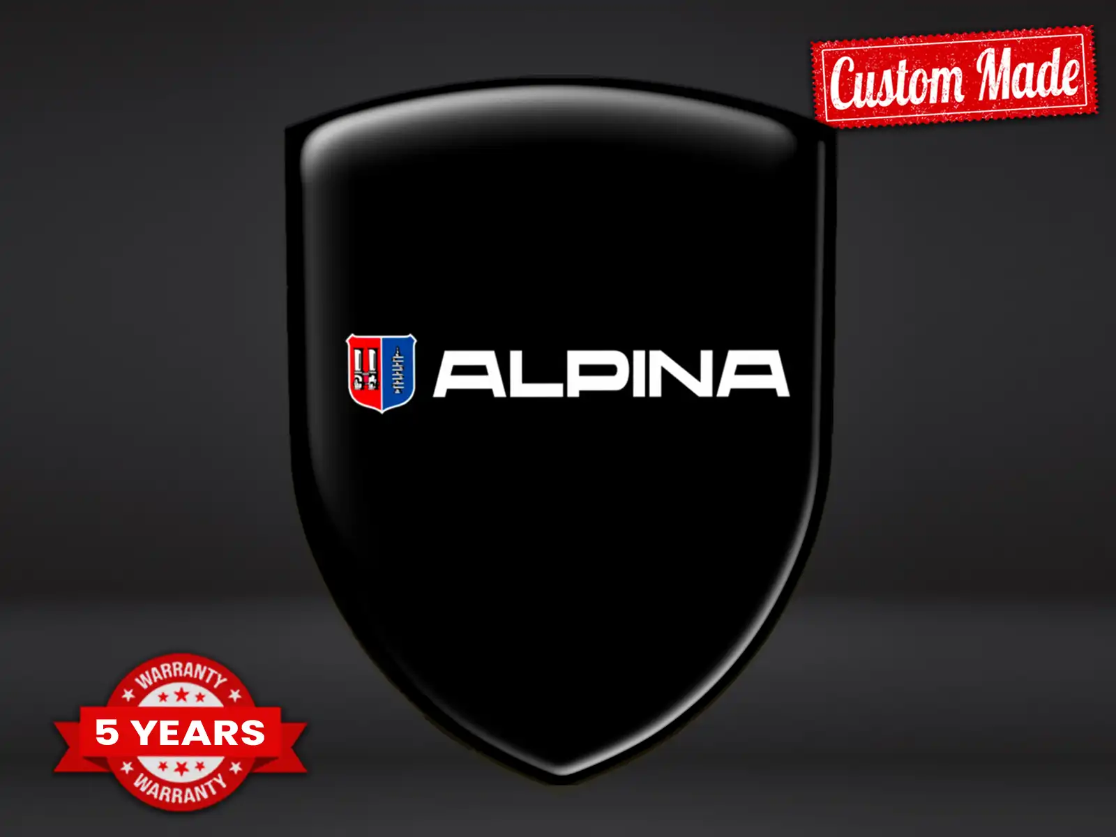 Alpina Heckscheibensticker Stil Racing Anpassbar